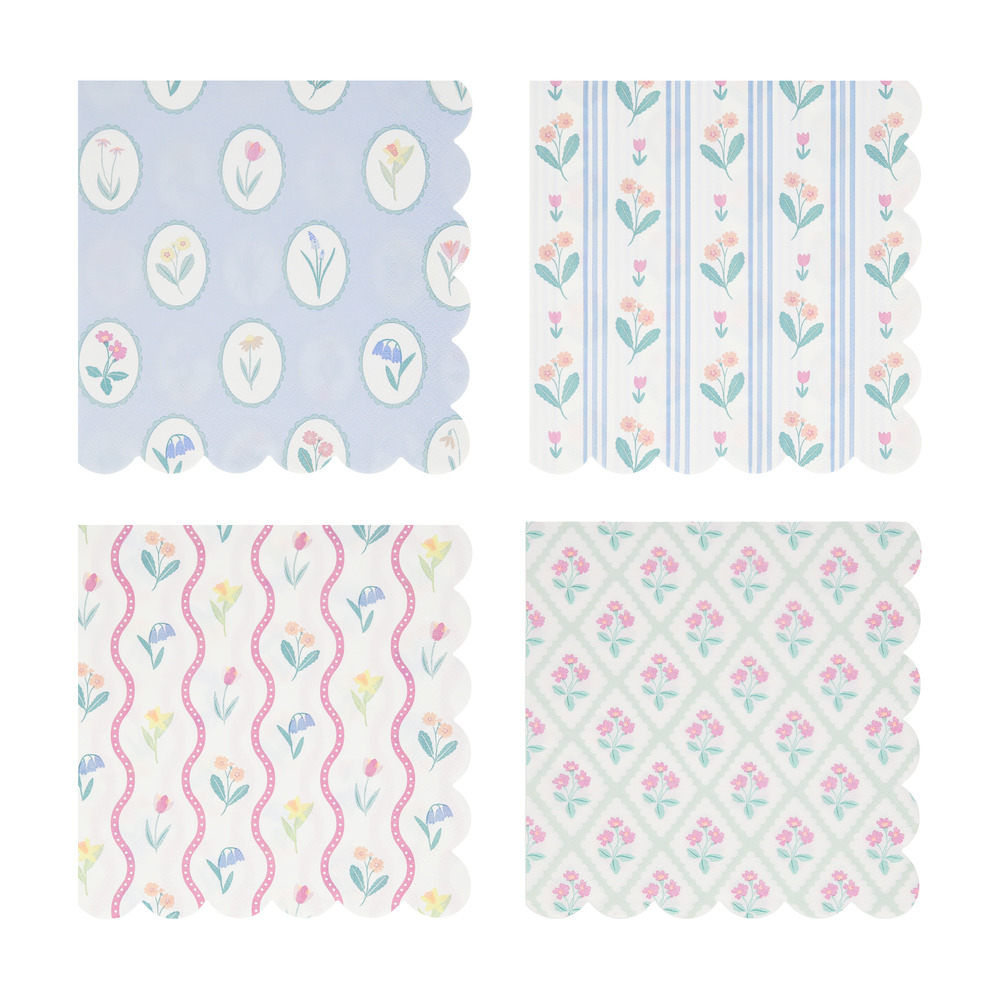 Picture of Bloomsbury Floral Pattern Large Napkins (x 16)