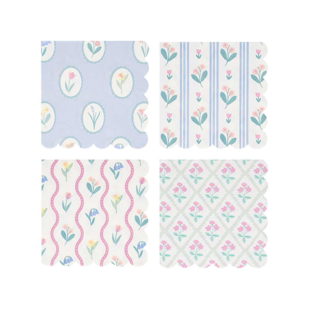 Picture of Bloomsbury Floral Pattern Small Napkins (x 16)