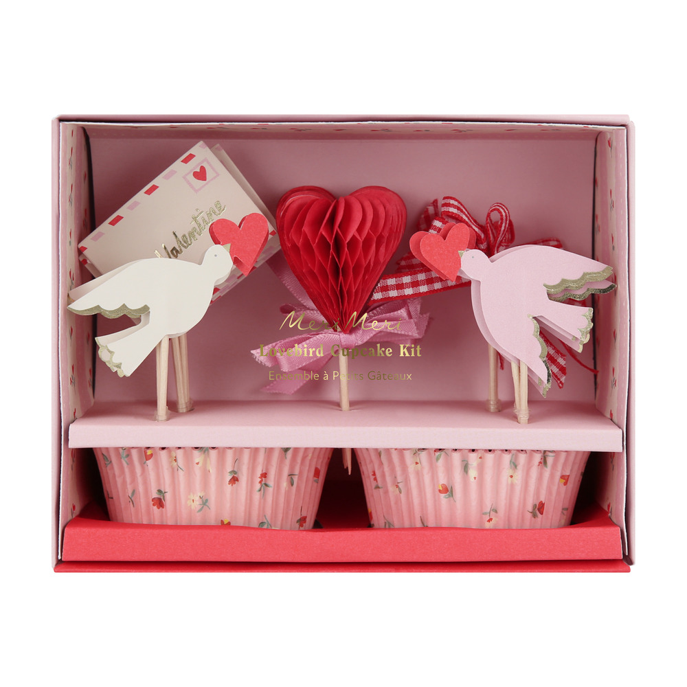 Picture of Lovebird Cupcake Kit (x 24 toppers)