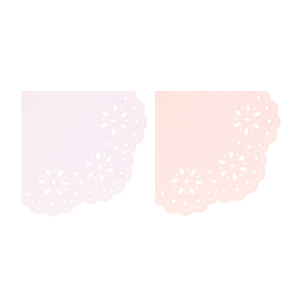Picture of Broderie Anglaise Lace Multi Large Napkins (x 16)