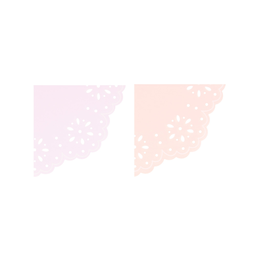 Picture of Broderie Anglaise Lace Multi Small Napkins (x 16)