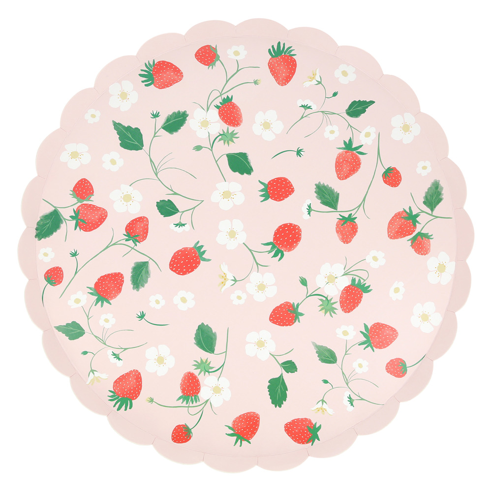 Picture of Strawberry Pattern Dinner Plates (x 8)