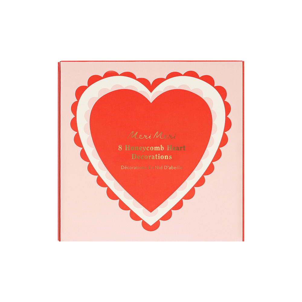 Picture of Honeycomb Heart Decorations (x 8)