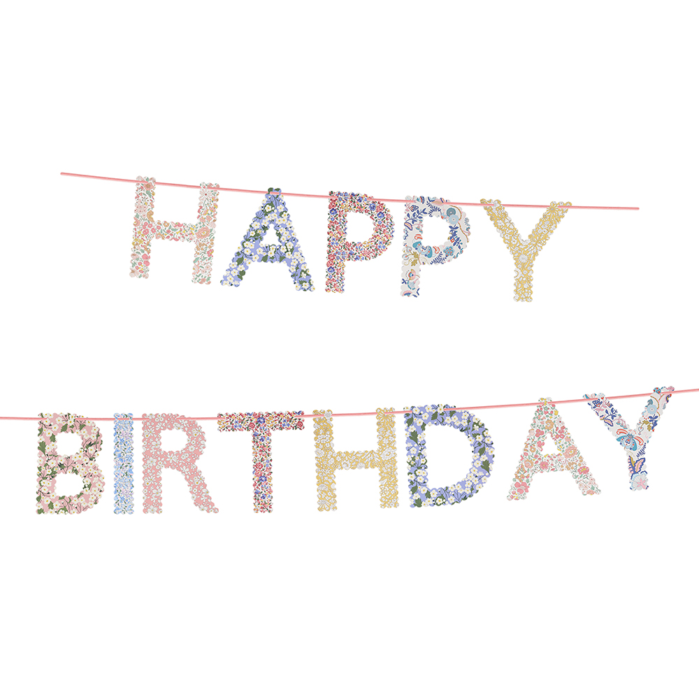 Picture of Meri Meri x Liberty Happy Birthday Garland