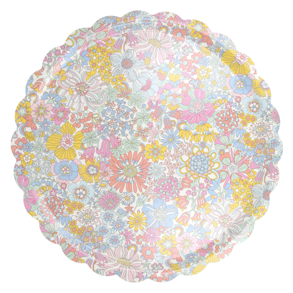 Picture of Meri Meri x Liberty Rainbow Garden Large Tray