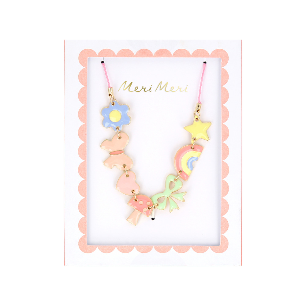 Picture of Fun Icons Enamel Charm Necklace