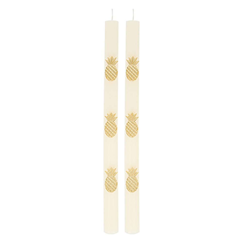 Picture of Gold Pineapple Table Candles (x 2)