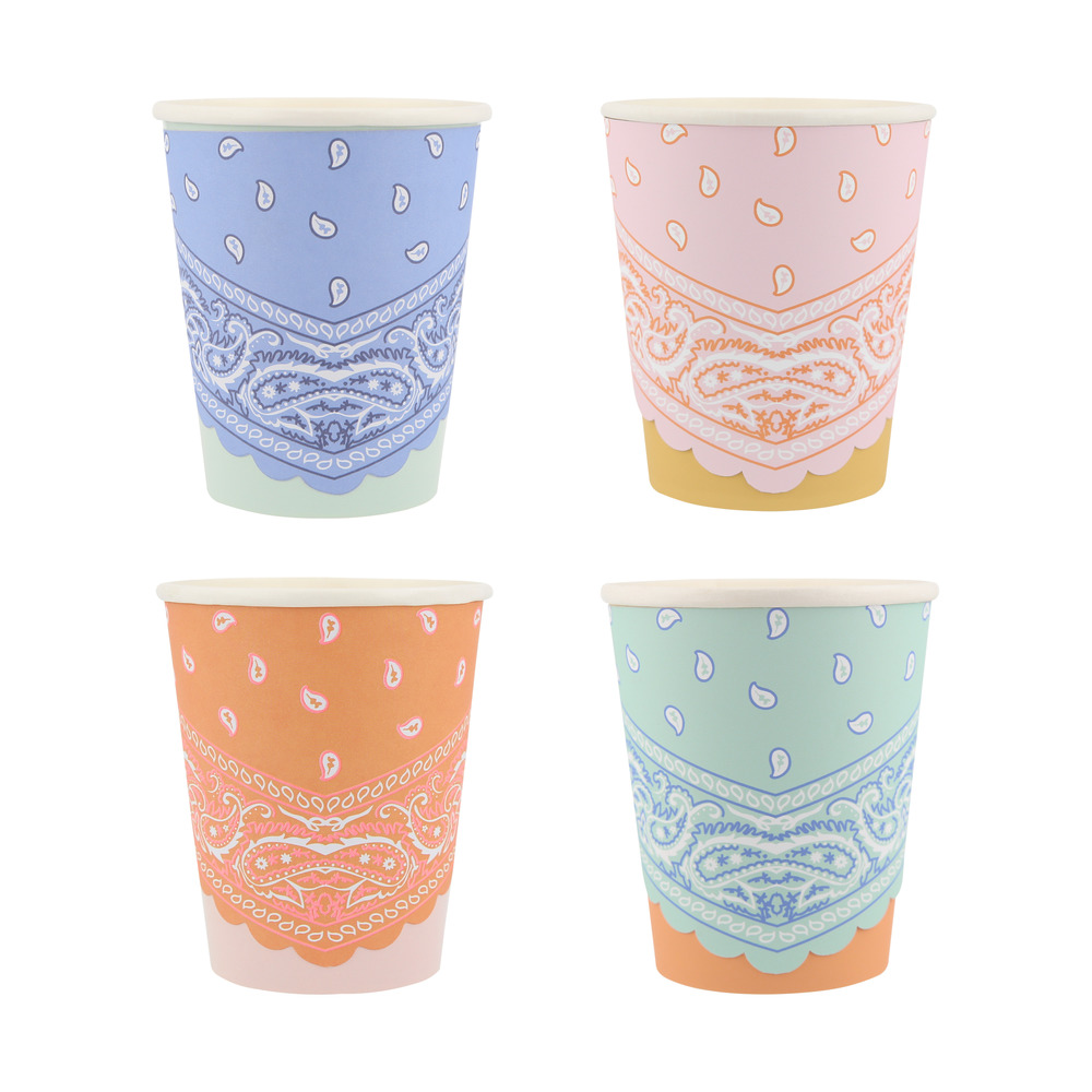 Picture of Western Bandana Cups (x 8)