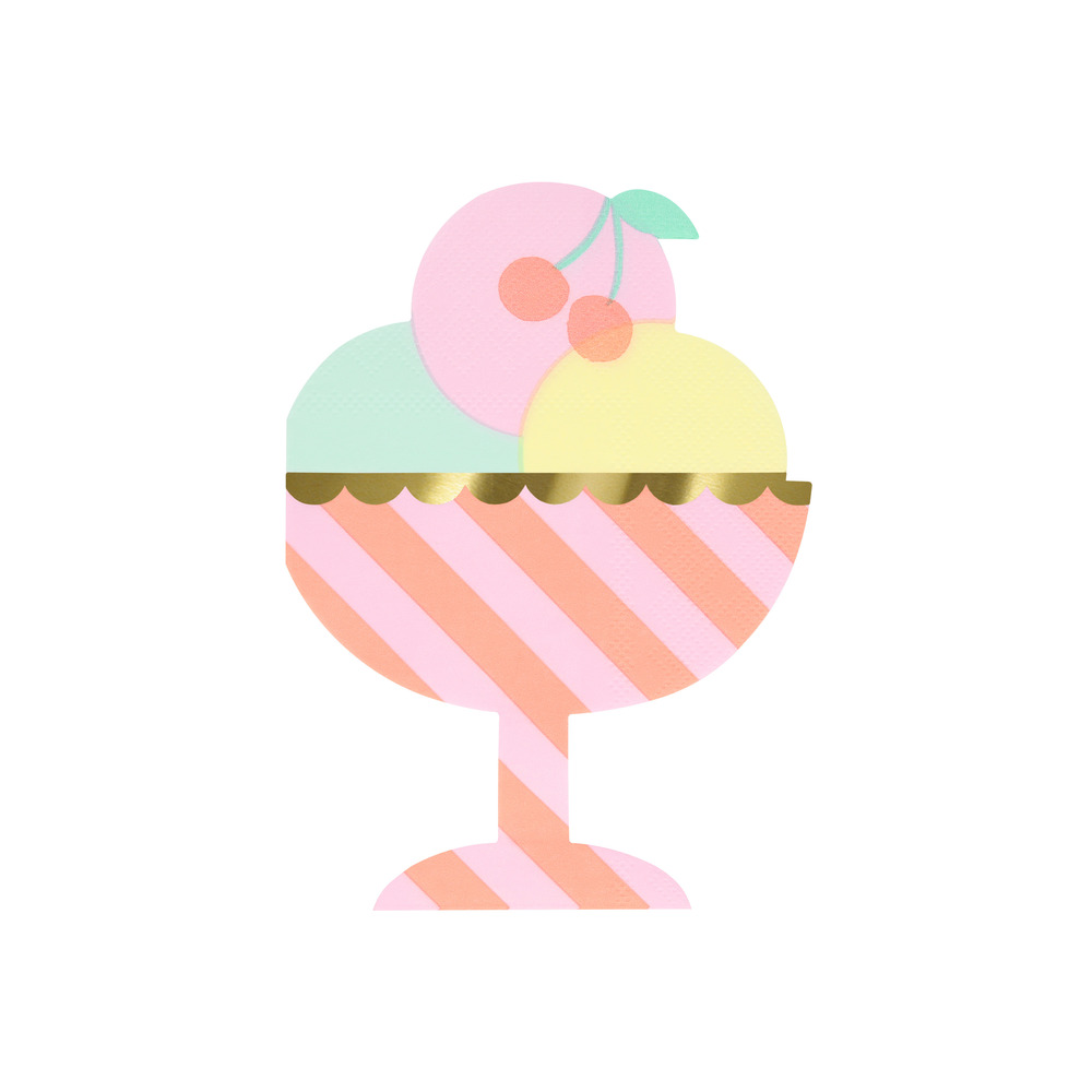 Picture of Ice Cream Sundae Napkins (x 16)