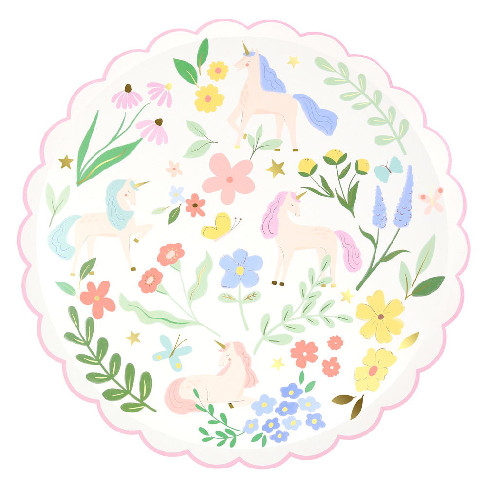 Picture of Meadow Unicorns Dinner Plates (x 8)