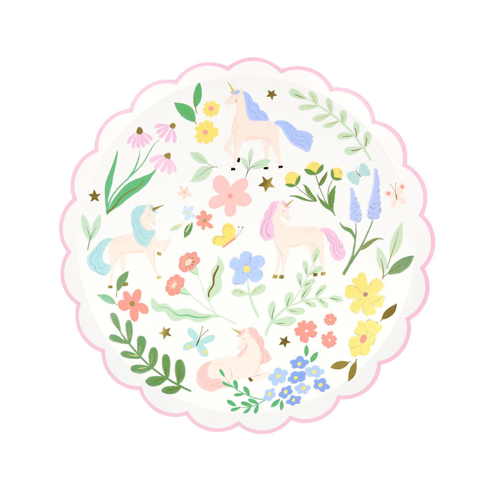 Picture of Meadow Unicorns Side Plates (x 8)