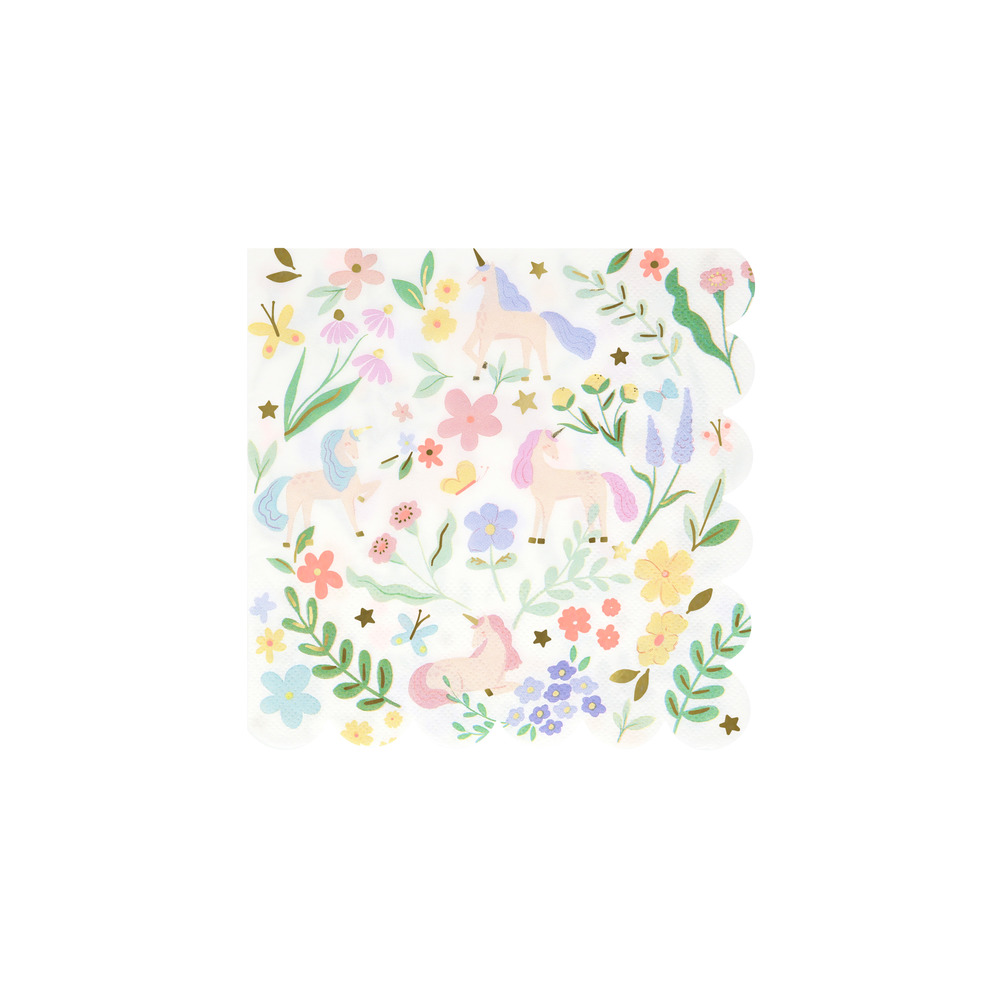 Picture of Meadow Unicorns Small Napkins (x 16)