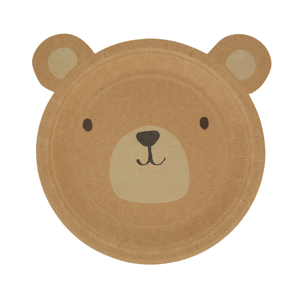 Picture of Woodland Bear Plates (x 8)