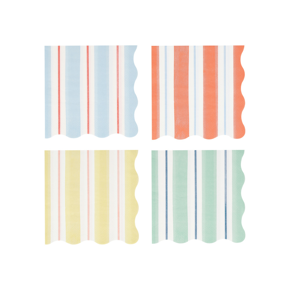 Picture of Preppy Stripe Small Napkins (x 16)