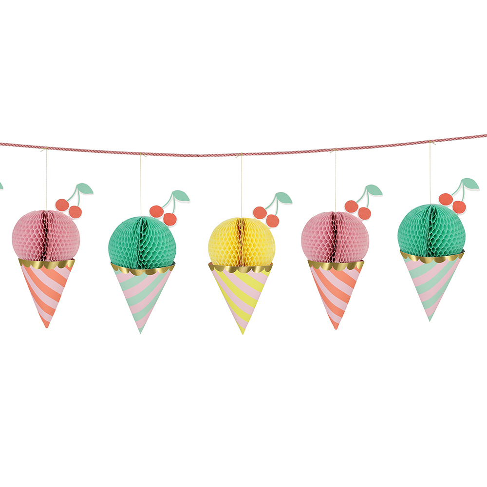 Picture of Ice Cream Honeycomb Garland
