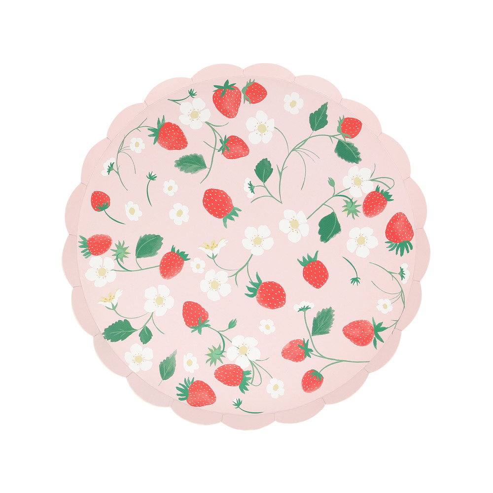 Picture of Strawberry Pattern Side Plates (x 8)