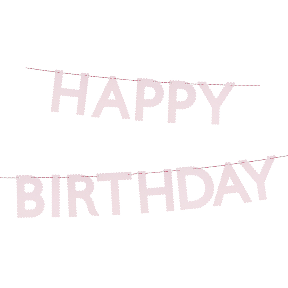Picture of Pink Happy Birthday Garland