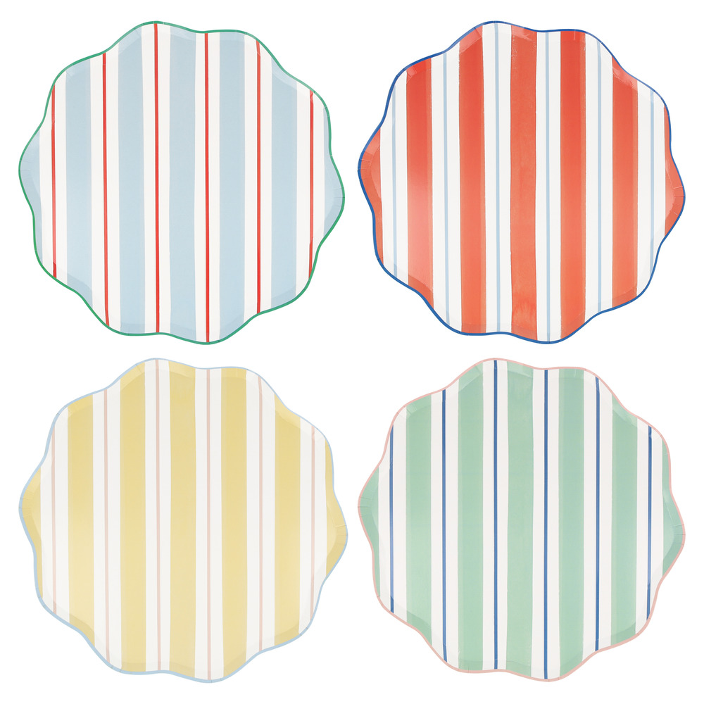 Picture of Preppy Stripe Dinner Plates (x 8)