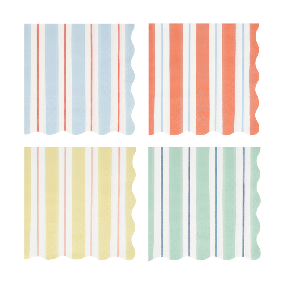 Picture of Preppy Stripe Large Napkins (x 16)