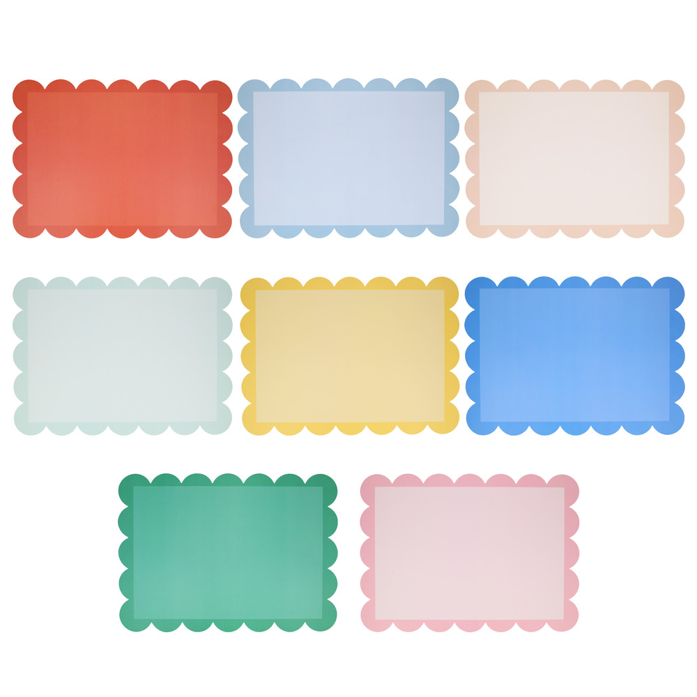 Picture of Mixed Color Placemats (x 12)