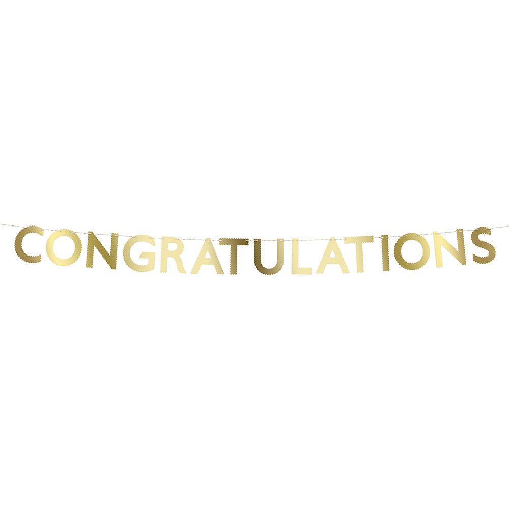 Picture of Gold Scallop Congratulations Garland