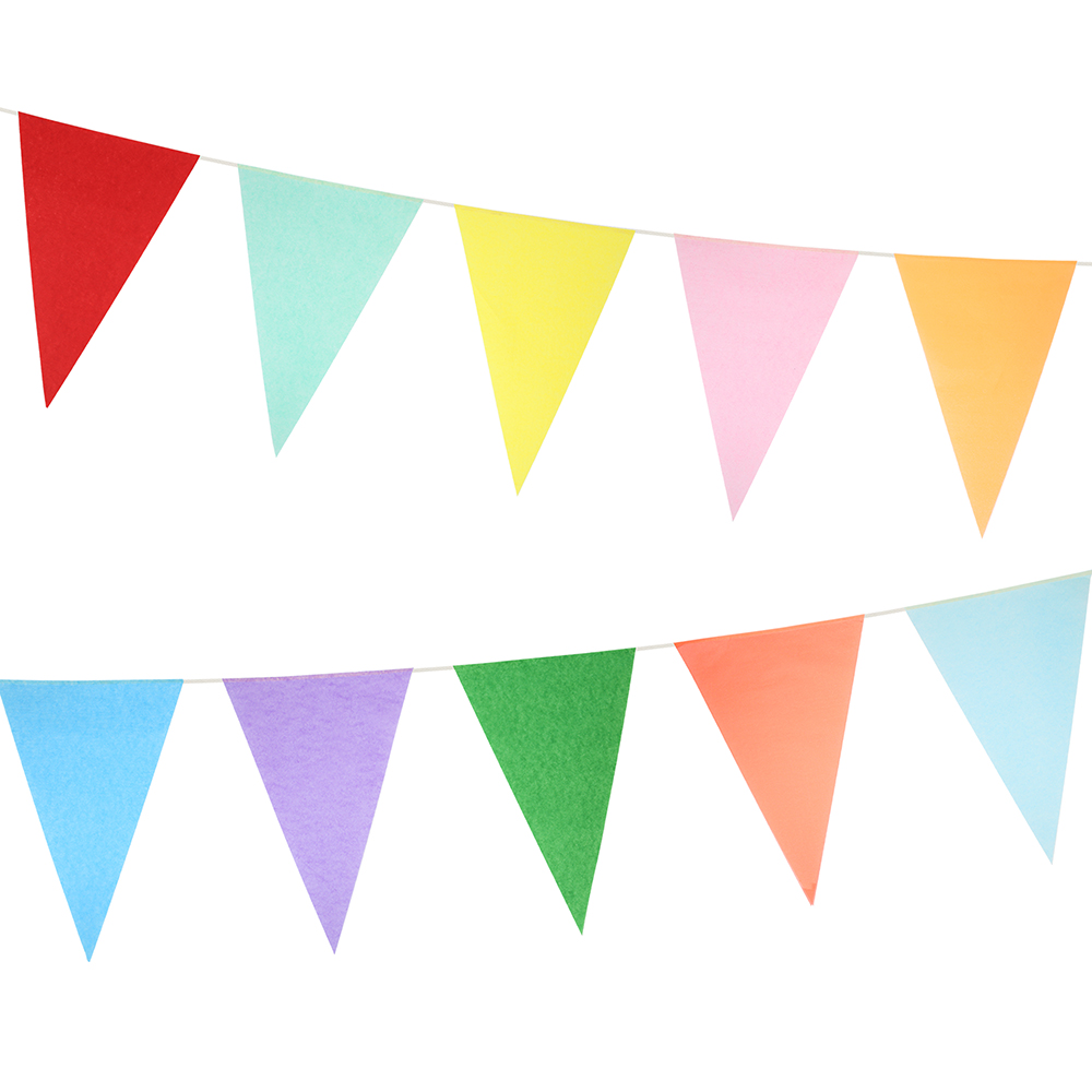 Picture of Bright Tissue Flag Garland Set