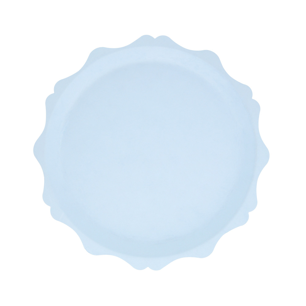 Picture of Blue Decorative Edge Compostable Side Plates (x 8)
