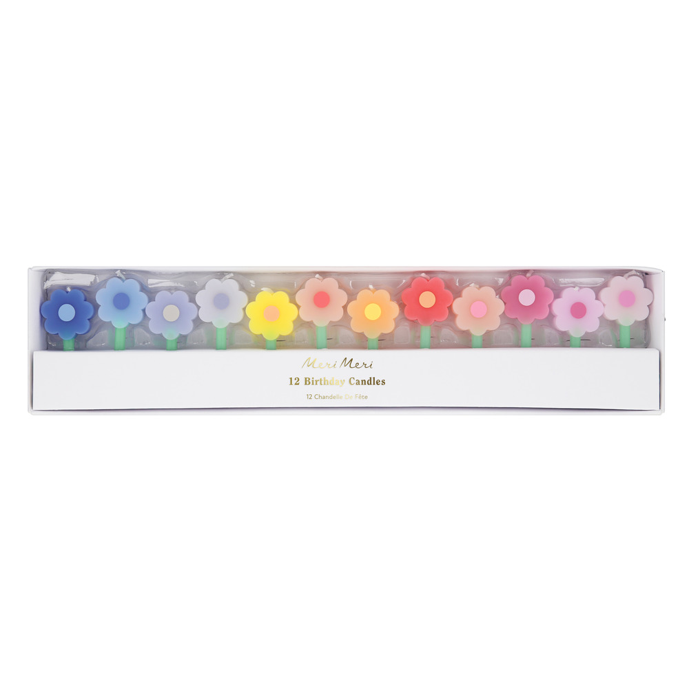 Picture of Rainbow Daisy Candles (x 12)