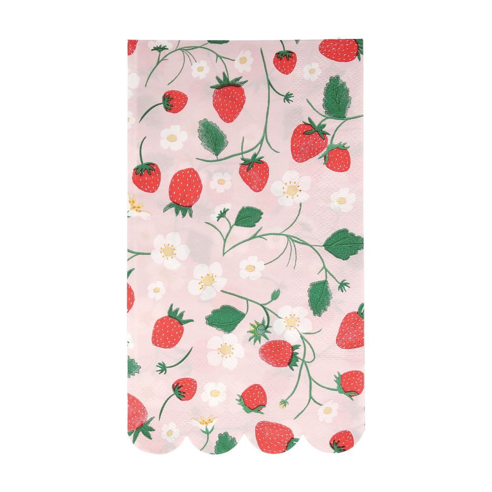 Picture of Strawberry Pattern Guest Towels (x 16)