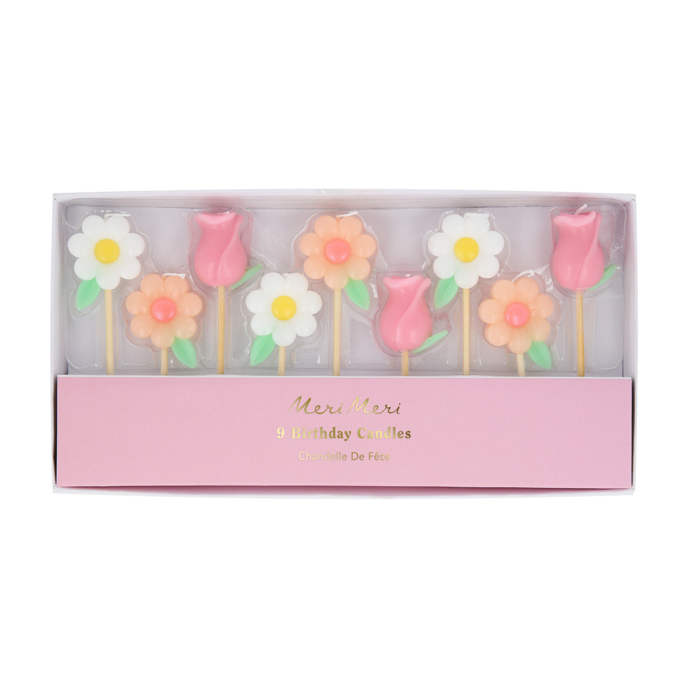 Picture of Flower Garden Candles (x 9)