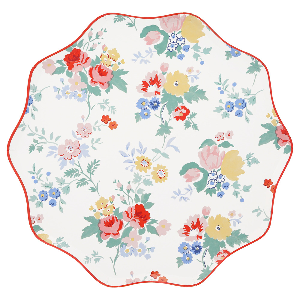 Picture of Vintage Floral Dinner Plates (x 8)
