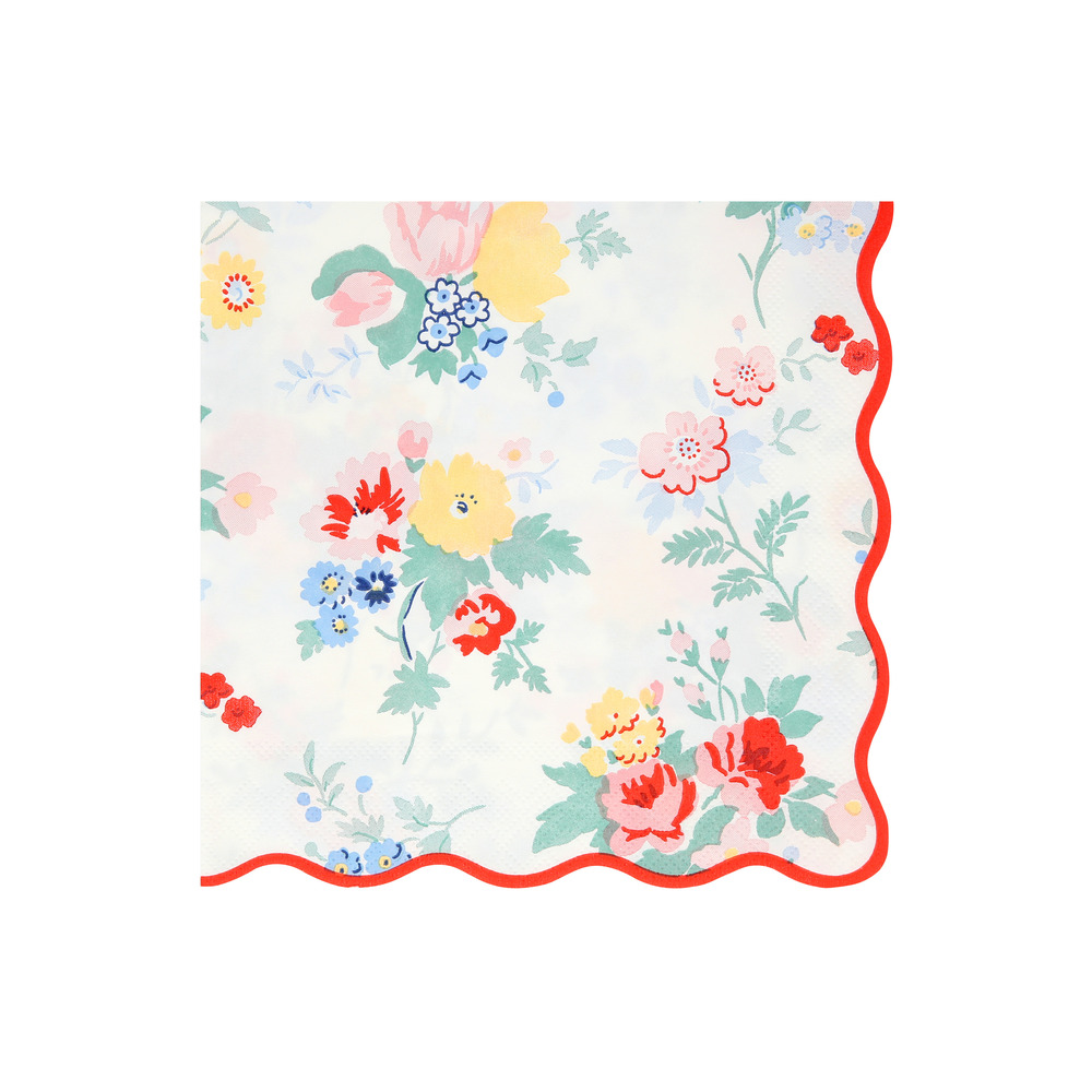 Picture of Vintage Floral Large Napkins (x 16)