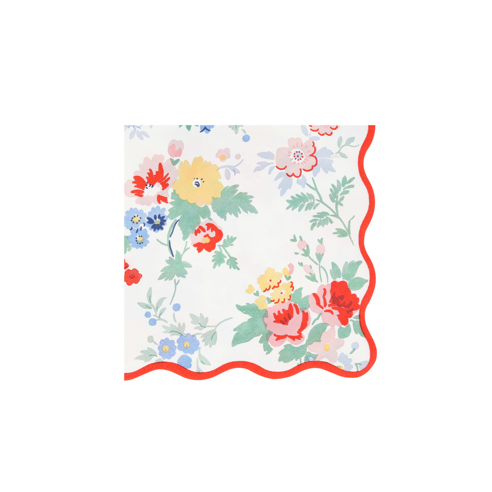 Picture of Vintage Floral Small Napkins (x 16)