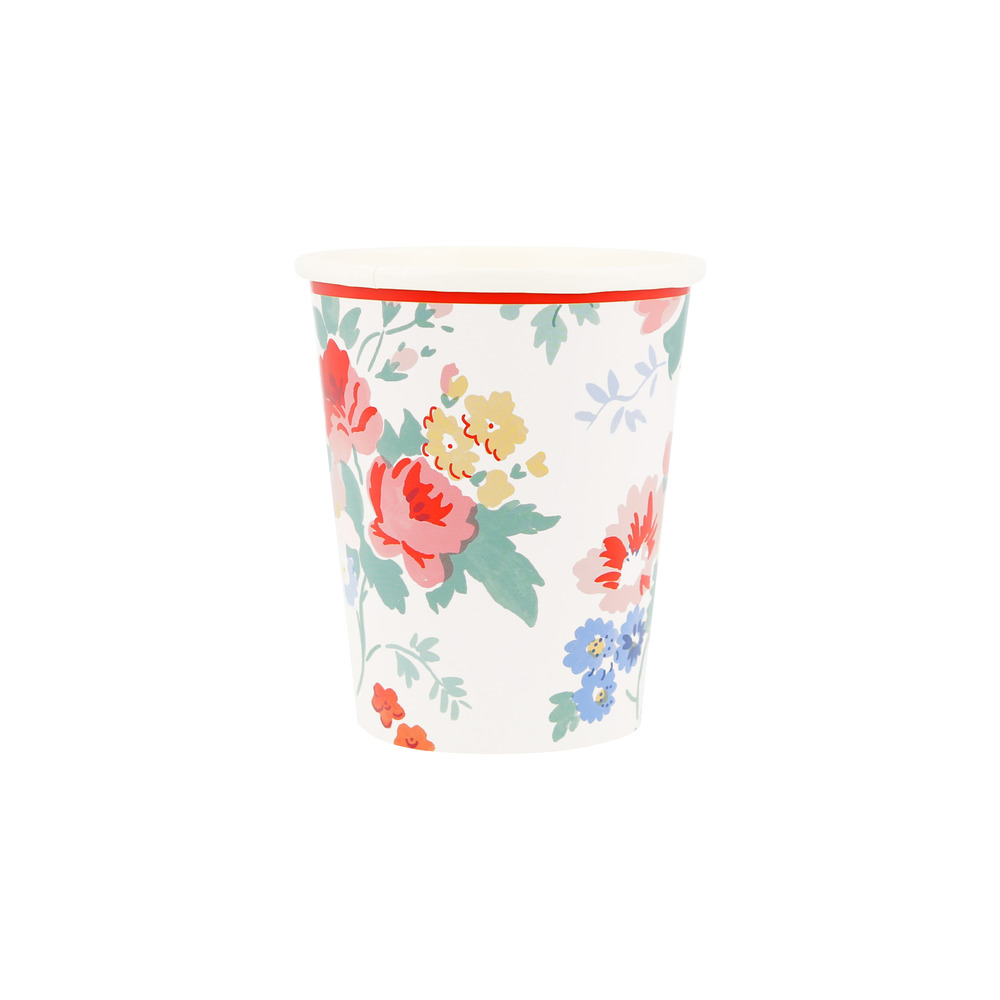 Picture of Vintage Floral Cups (x 8)