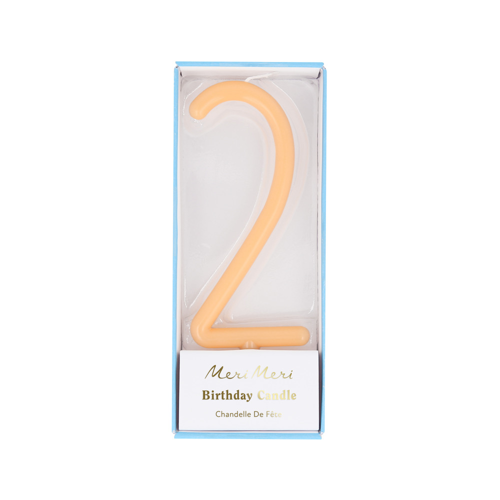 Picture of Large Slim Number 2 Candle (x 1)