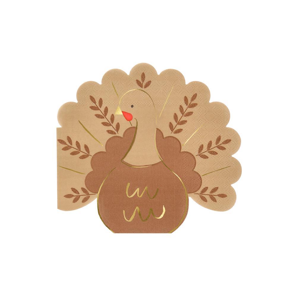 Picture of Folk Turkey Napkins (x 16)