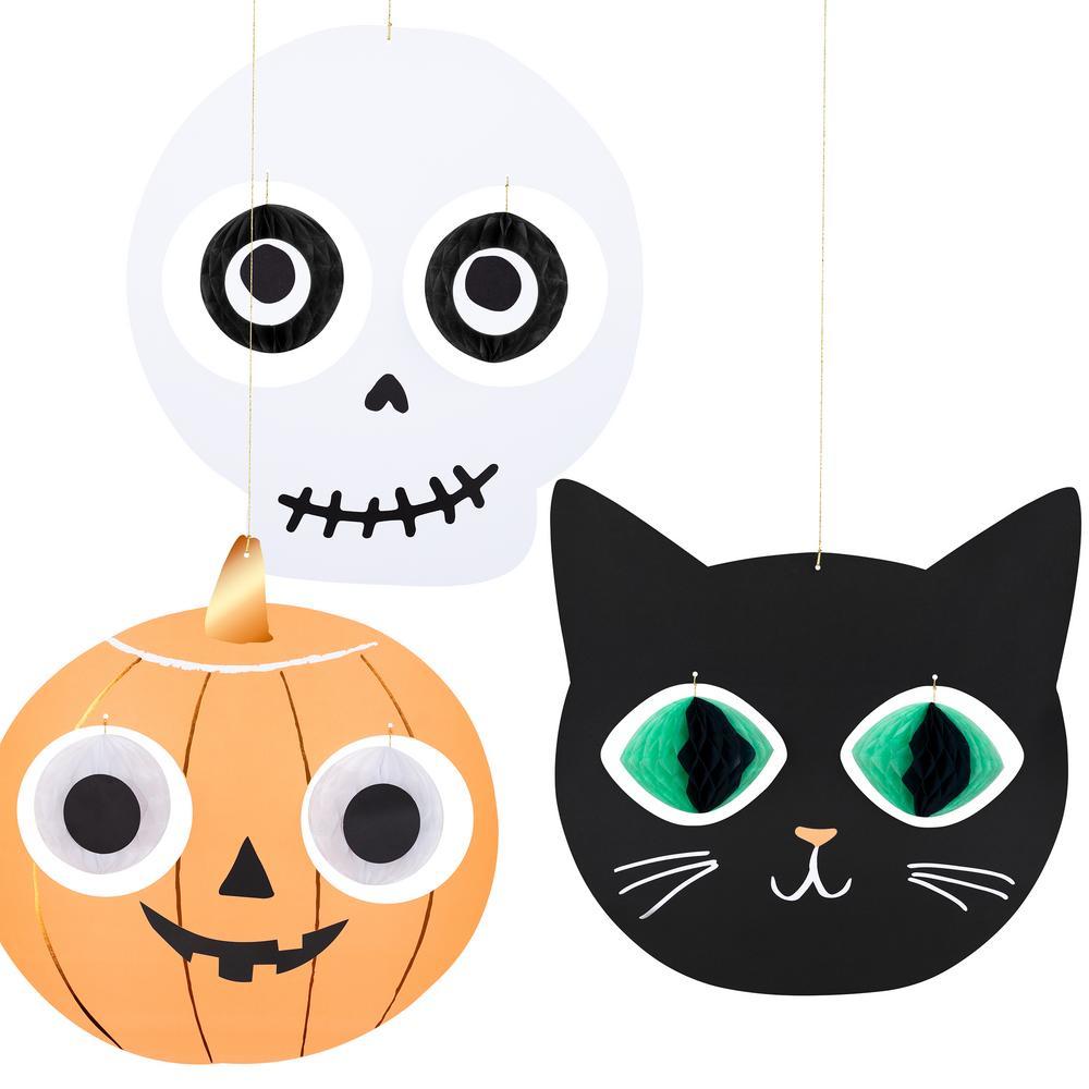 Picture of Halloween Heads Hanging Decorations (x 3)