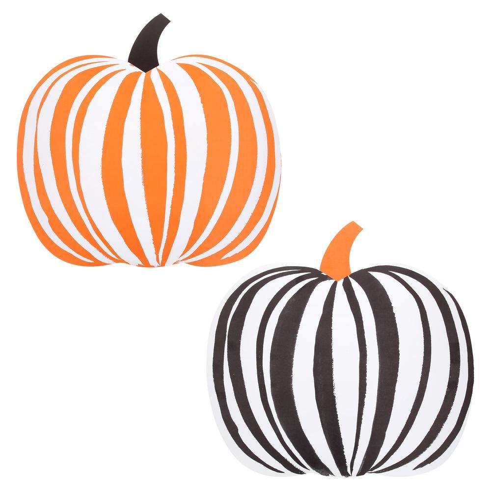 Picture of Stripe Pumpkin Paper Placemats (x 12)