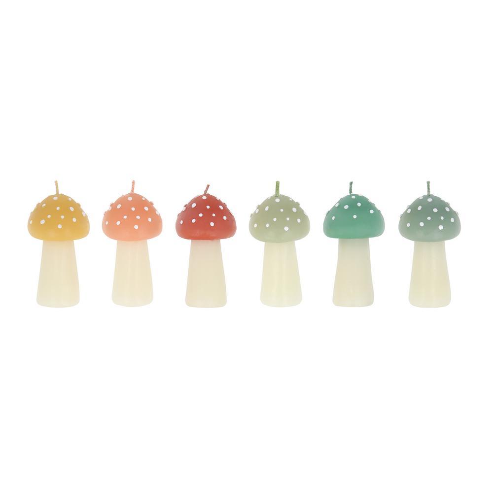 Picture of Rustic Mini Mushroom Candles (x 6)