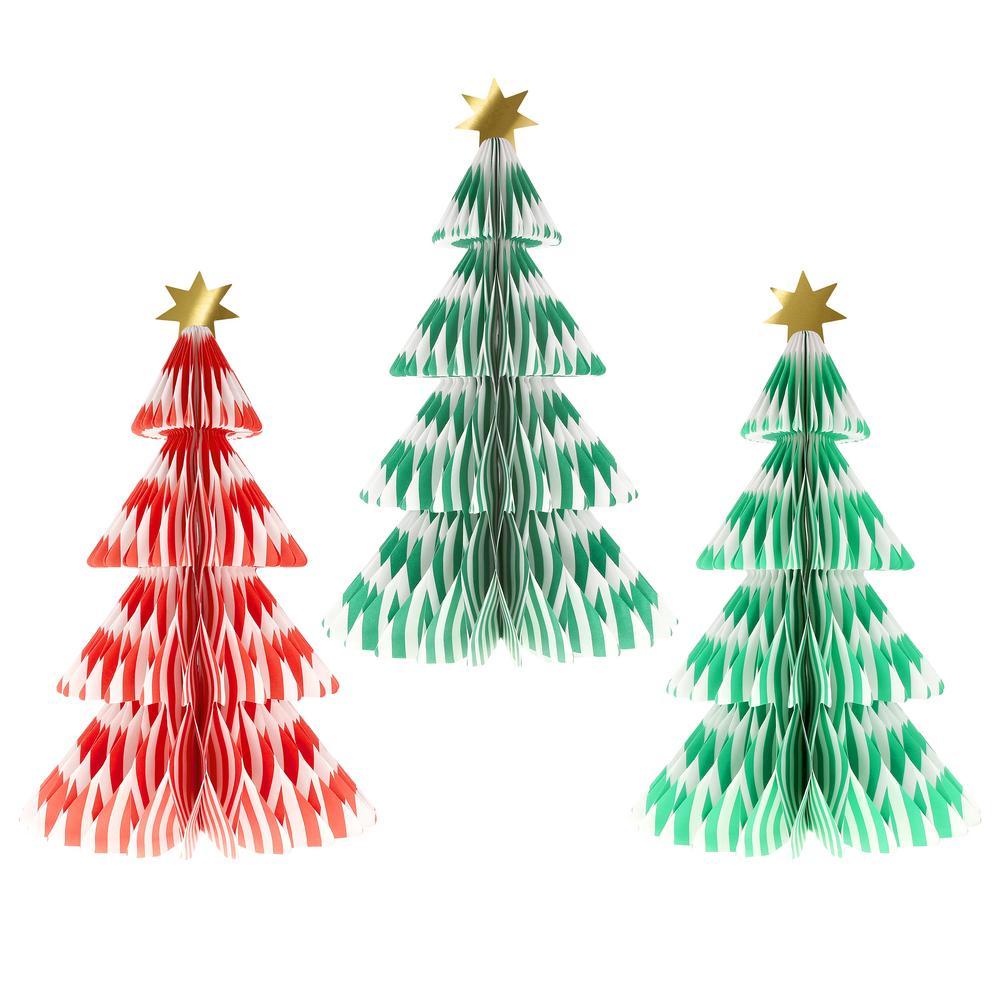 Picture of Stripe Paper Honeycomb Trees (x 3)