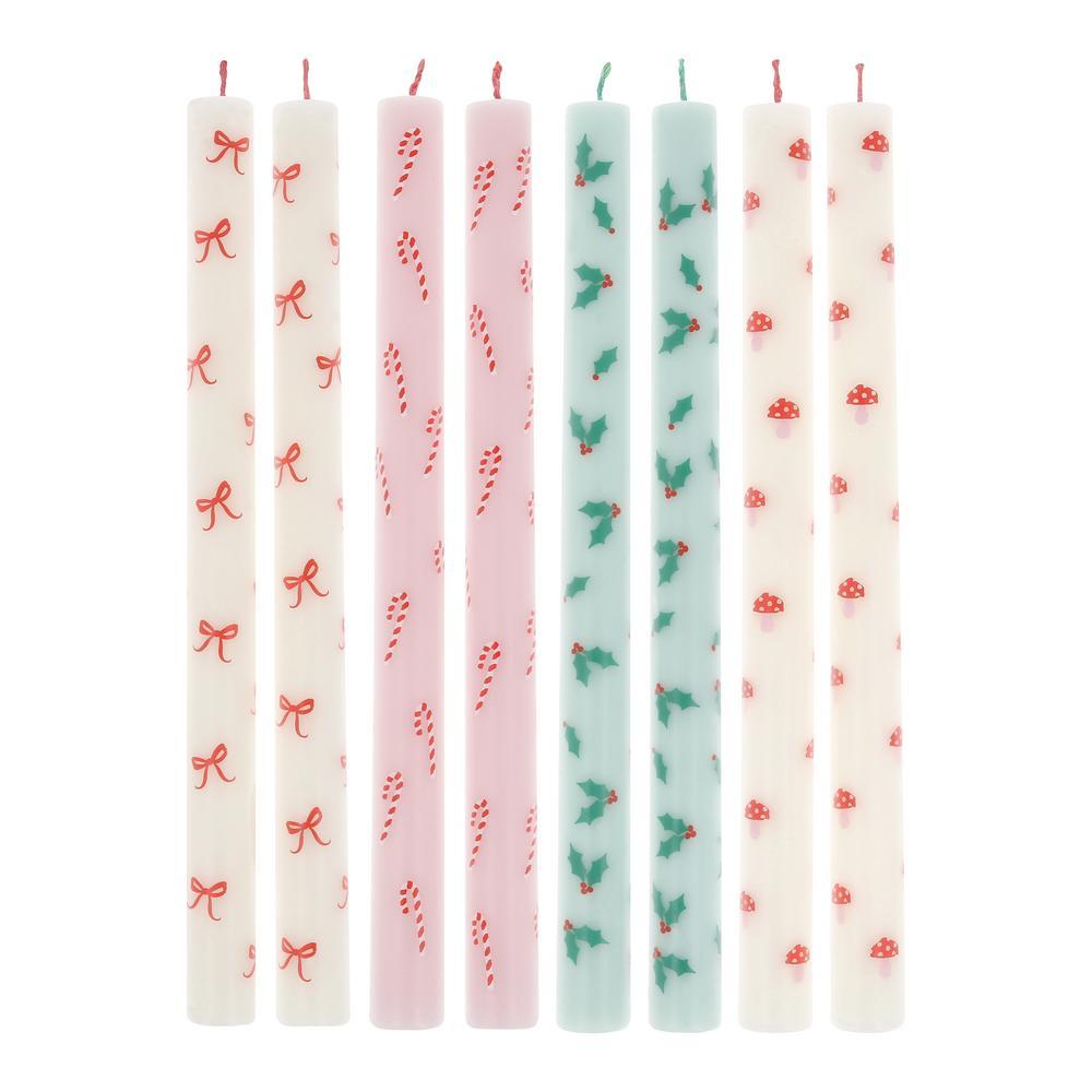 Picture of Festive Icons Table Candles (x 8)