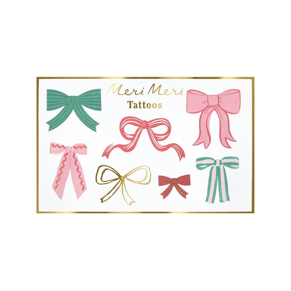 Picture of Festive Bows Temporary Tattoos