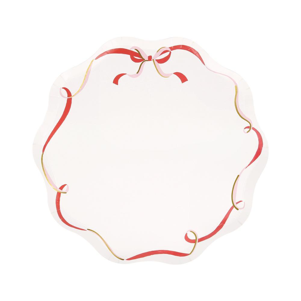 Picture of Ribbon Bow Side Plates (x 8)