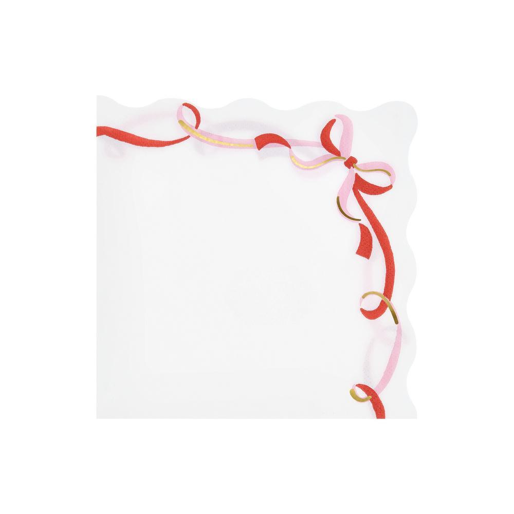 Picture of Ribbon Bow Large Napkins (x 16)