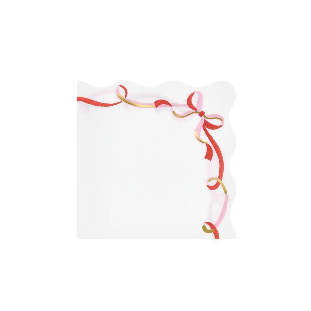 Picture of Ribbon Bow Small Napkins (x 16)
