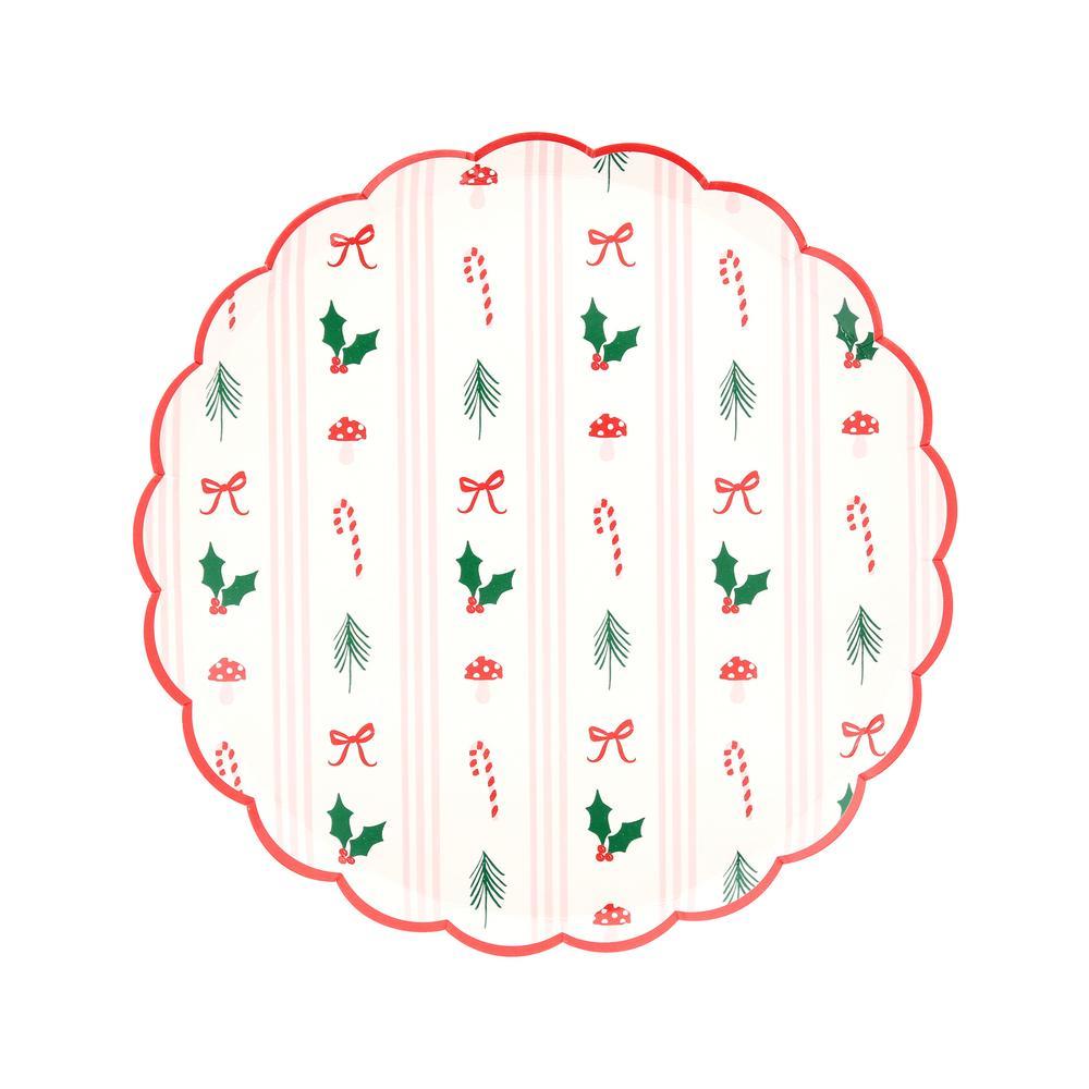 Picture of Festive Icon Stripes Side Plates (x 8)