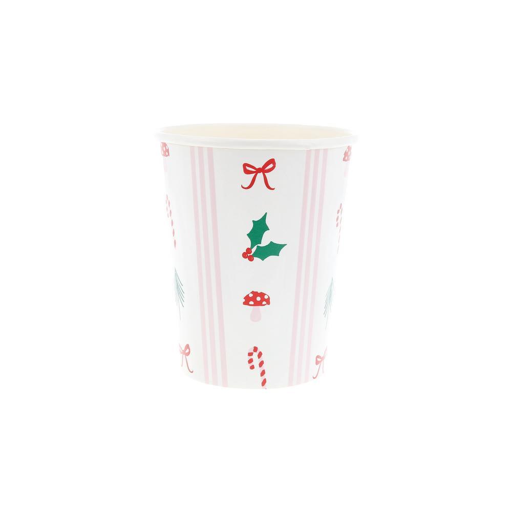 Picture of Festive Icon Stripes Cups (x 8)