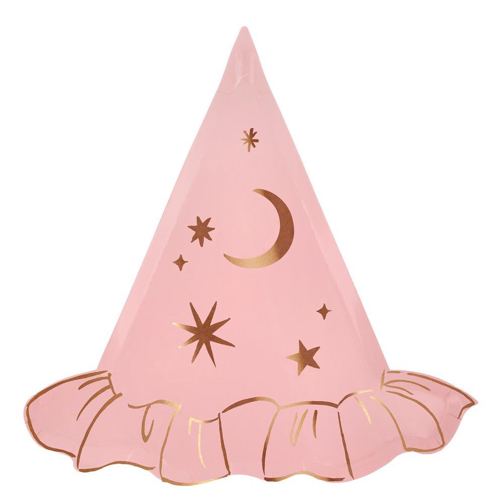 Picture of Pink Witch Hat Plates (x 8)