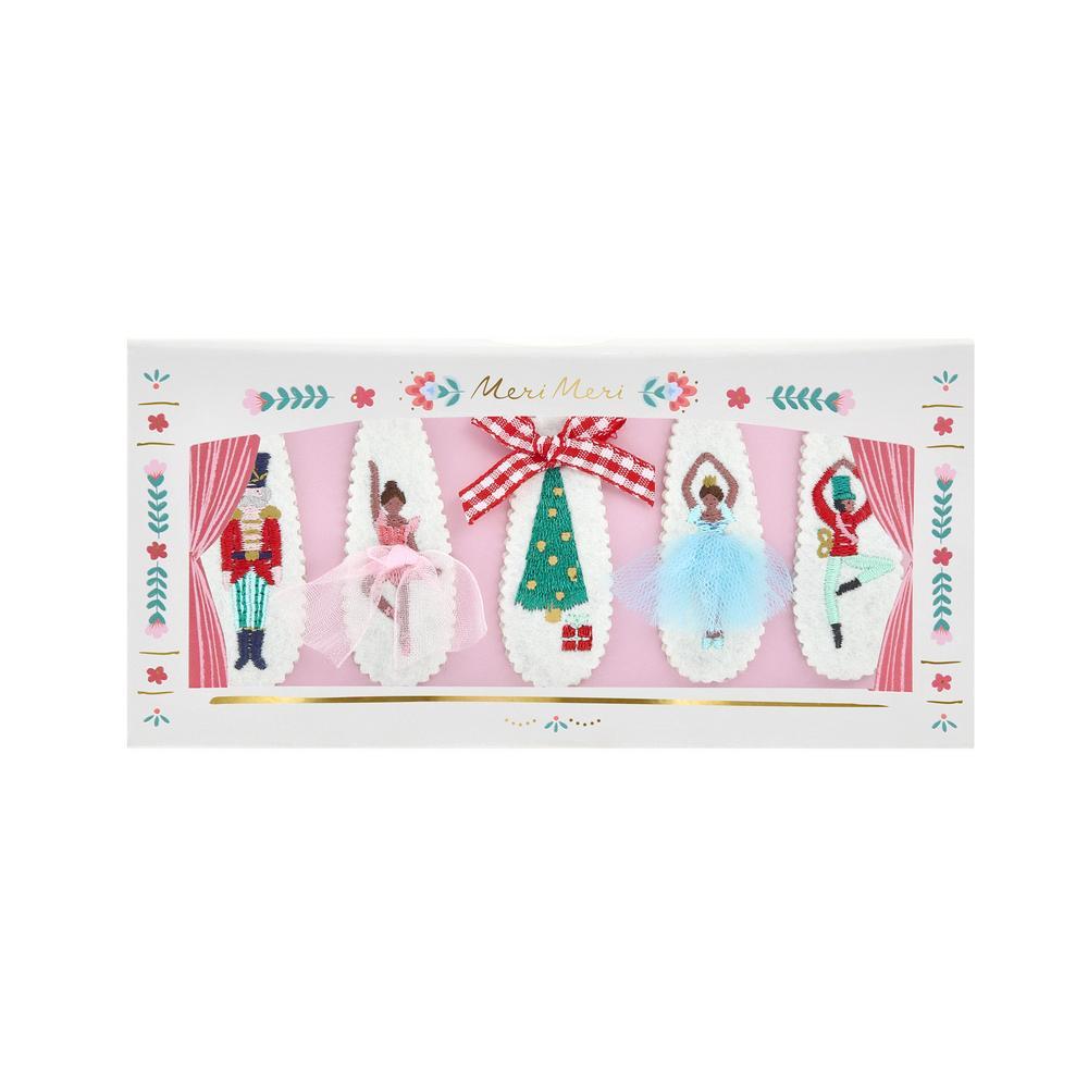 Picture of Embroidered Nutcracker Hair Clips (x 5)