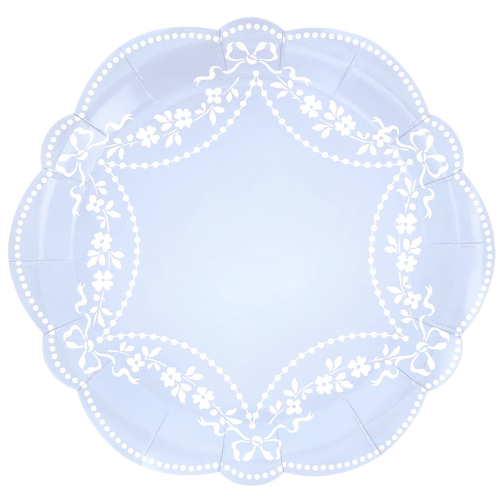 Picture of Rococo Blue Dinner Plates (x 8)